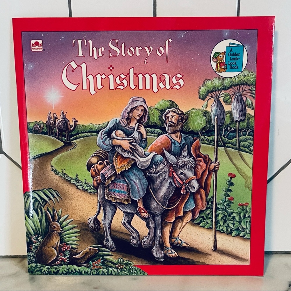 Vintage 1989 “The Story of Christmas” A Golden Look-Look Book